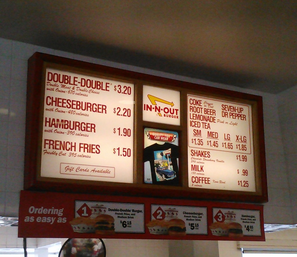 Eat Cook Live » Blog Archive » In and Out Burger